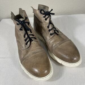 Bed Stu Men's Bowery II Leather Chukka Boot, Icicle DD, Size 9